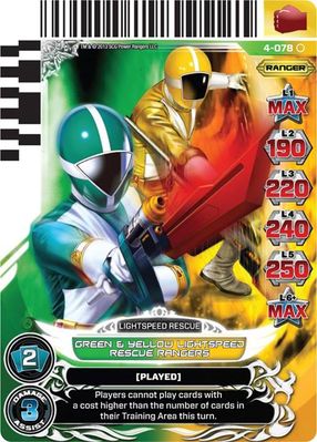Green and Yellow Lightspeed Rescue Rangers 078